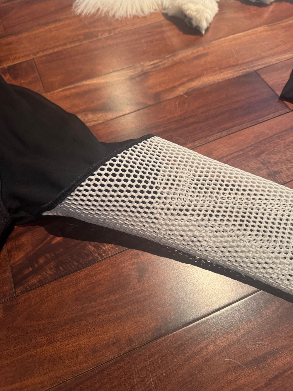 Heather Black Jacket with White Mesh Sleeves - Picture 4 of 6
